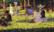 Georges Seurat Study for A Sunday on the Grande Jatte oil painting reproduction